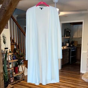 Eileen Fisher Cream Knit Duster Sweater